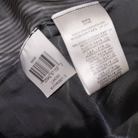 BCBGMAXAZRIA  Blazer Size S Kana Heather Jacket Satin Trim Gray​​​ - Picture 5 of 7